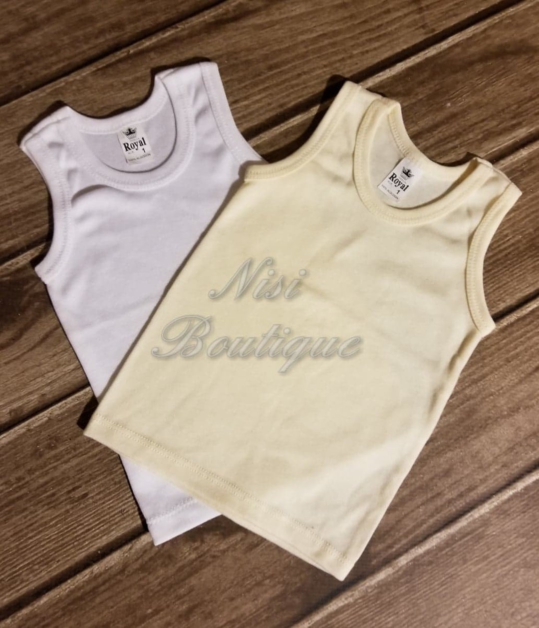 Ivory or White Boy Tank Top, Baptism Baby Boy Tank Top, Boy Tank Top