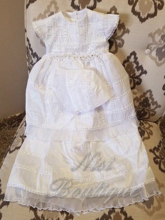 Beautiful Baptism Dress, Christening Gown, Baby Gi