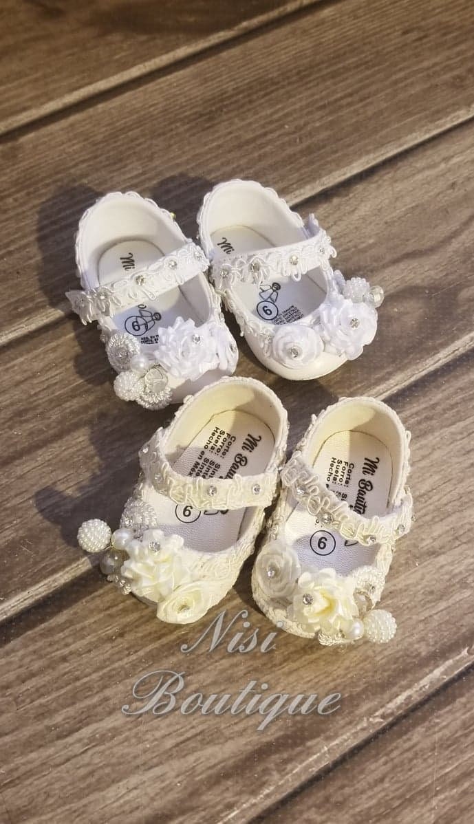 Scarpe Da Ballo Scarpe Per Bambini Ballerine In Raso Avorio Con