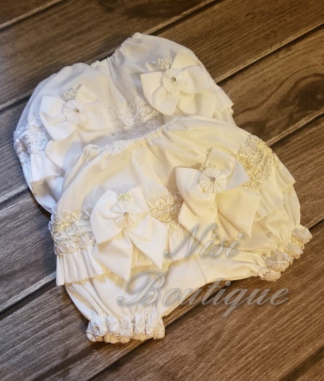 Baptism Diaper Cover Christening Bloomers Baby Panties Etsy