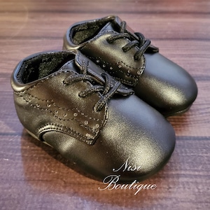 Hermosos Zapatos Bebe Niño Toda Ocasion, Color Negro, Hermosos Zapatos de Bebe Color Negro