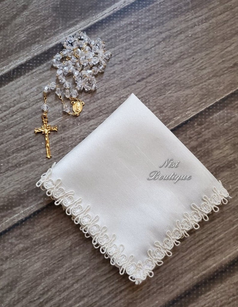 Beautiful Baptism Candle Set Christening 4 Pieces Set Ivory Etsy