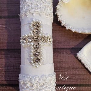 Baby Boy Christening Outfit 9 Pieces Set, White Blessing or Baptism ...