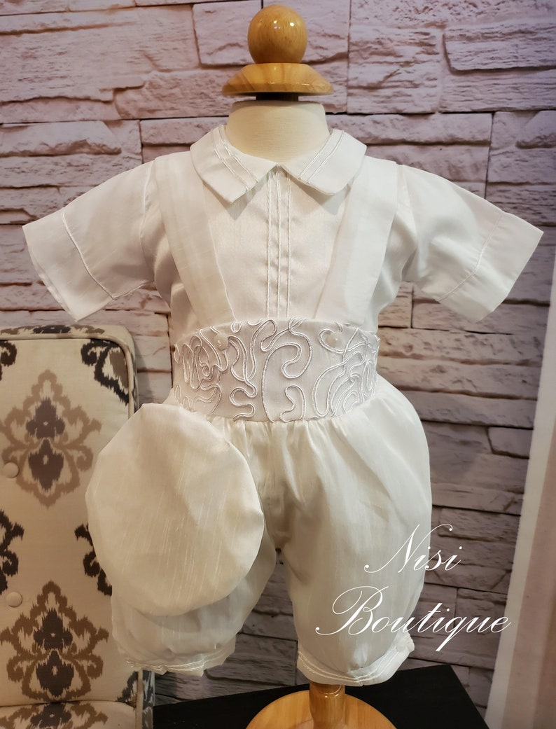 Baby Boy Christening Outfit White Blessing or Baptism Outfit Etsy