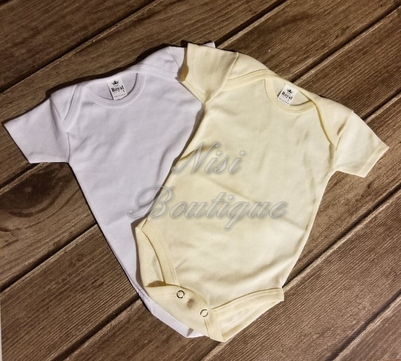 Ivory or White Baby Bodysuit Boy or Girl Baby Bodysuit Solid Color Bodysuit for Boy or Girl