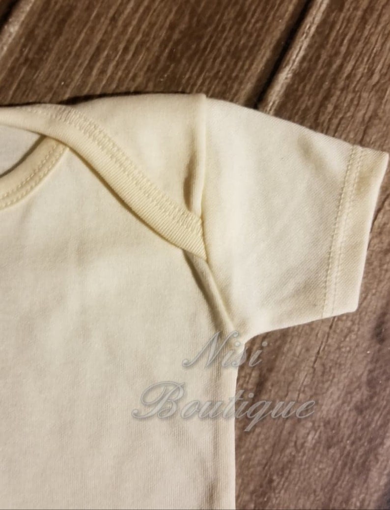Ivory or White Baby Bodysuit Boy or Girl Baby Bodysuit Solid Color Bodysuit for Boy or Girl