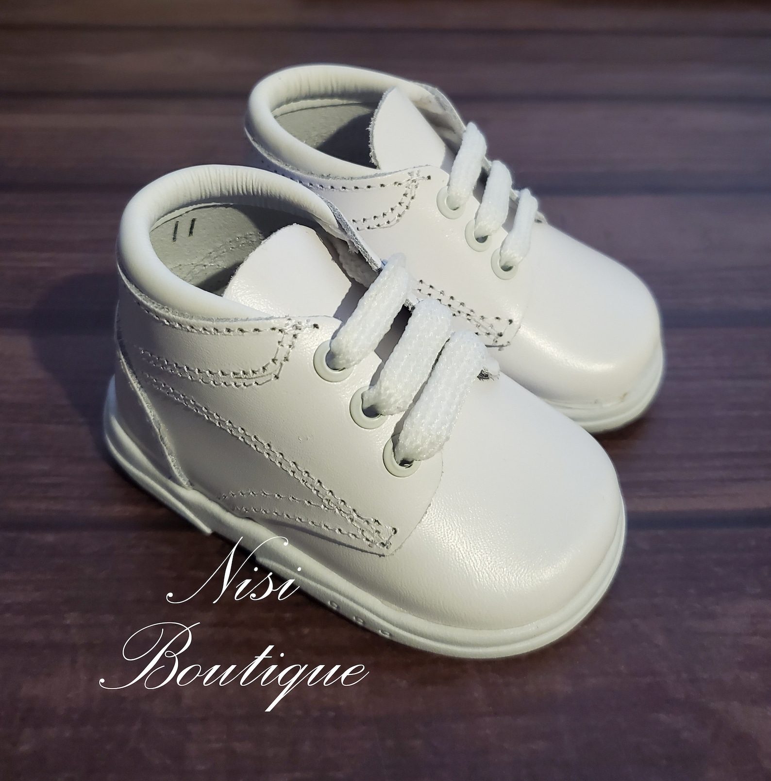Beautiful Baptism or Any Occasion Baby Boy Shoes White Etsy