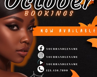 Editable Book Now Flyer, DIY Appointments Available Template, Premade Flyer Template, Hair, Lashes, Make up, Nails, Stylist, Canva Template