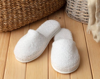 terry cloth slippers