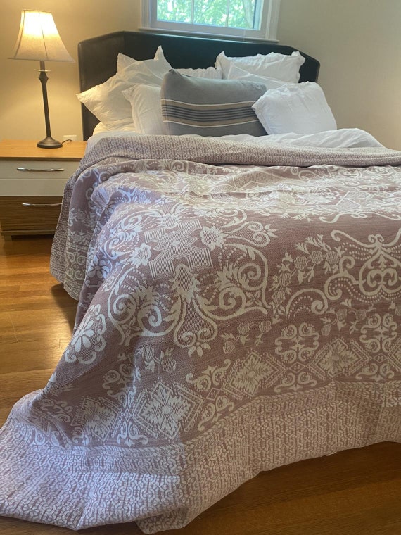 Emek Turkish Cotton Blanket Cal.king King Queen Quilt Coverlet