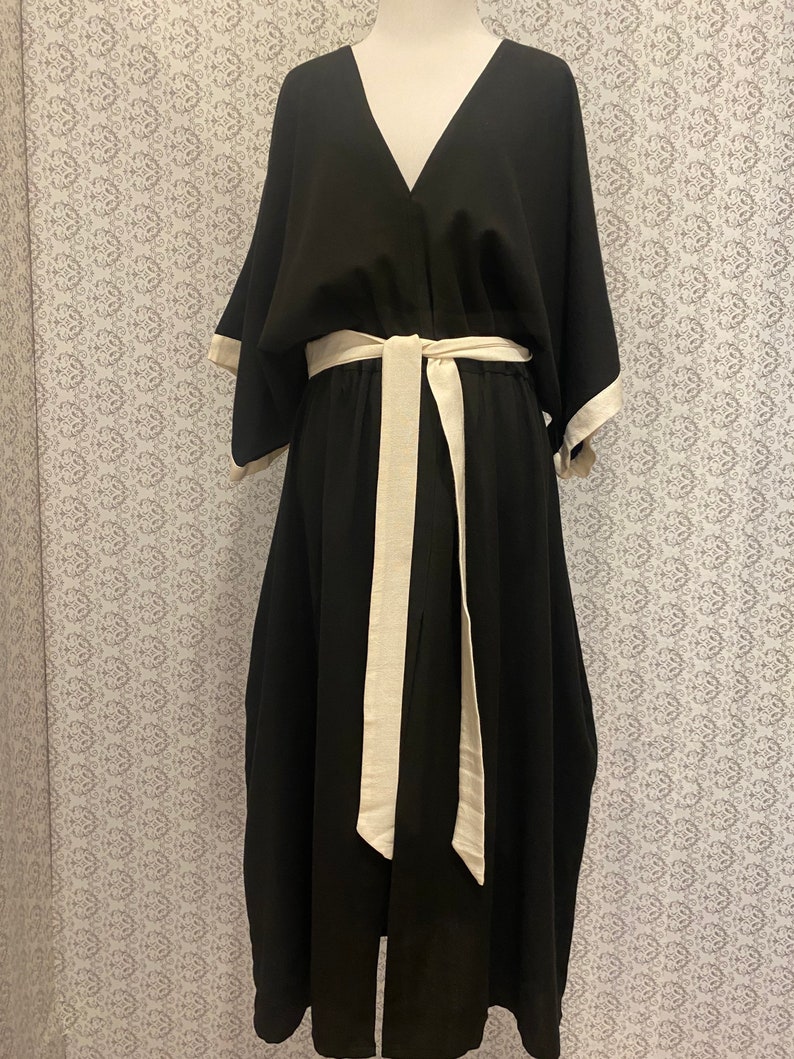 black kaftan cover up