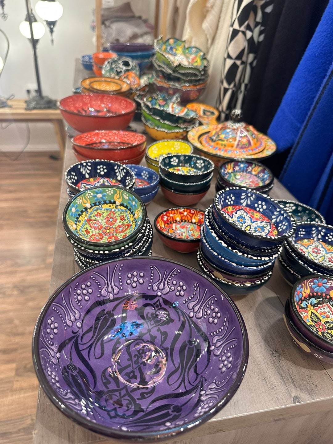 Ceramic, Hand Painted Ceramic Bowl Set, Tapas Bowl Set ,turkish Pottery