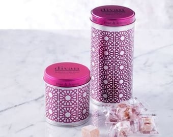 Delicias turcas Divan de rosa y limón, dulces turcos, caramelos blandos, 70 gramos, regalo para el Día de la Madre.