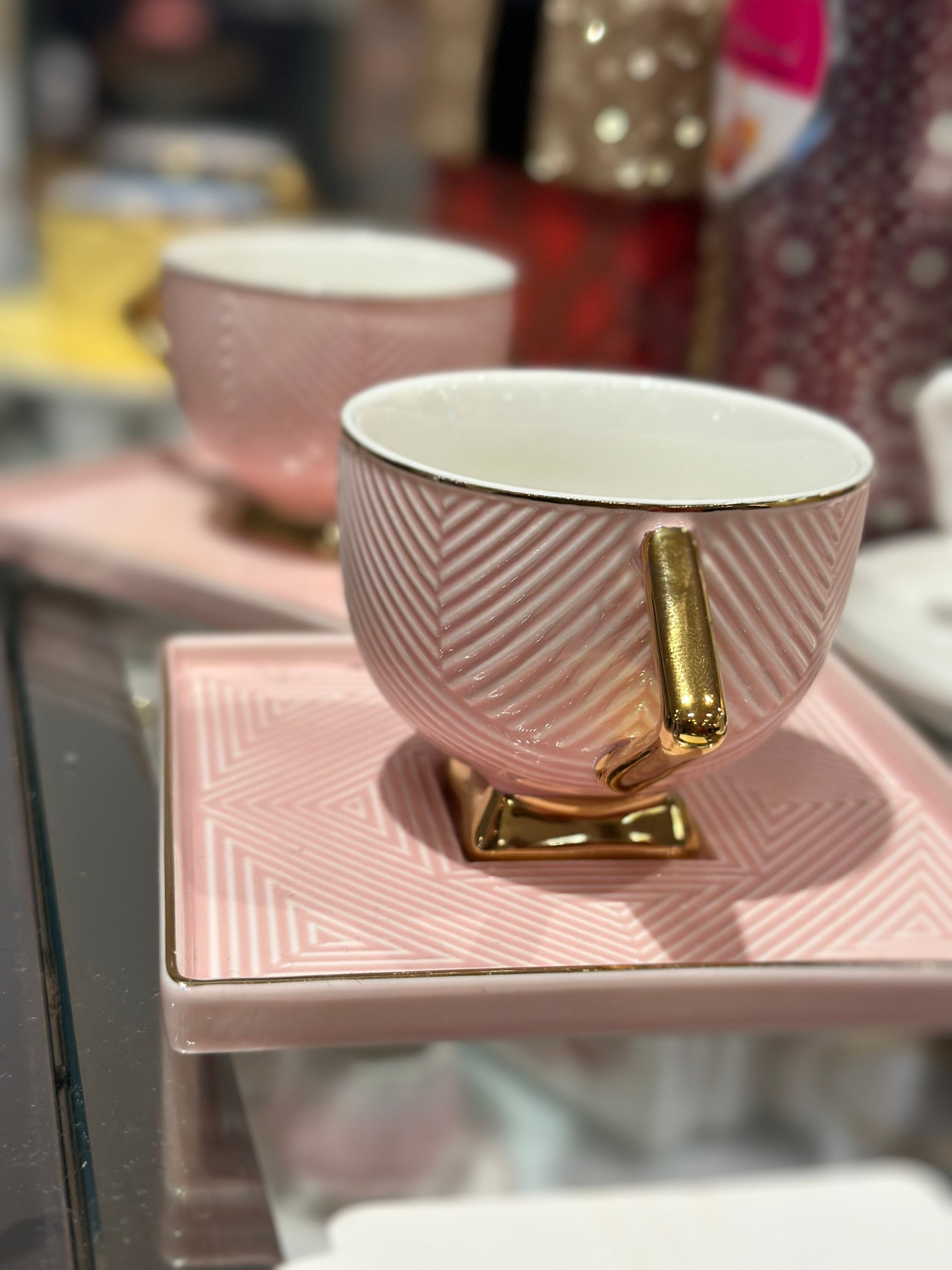 Pinky Special Design Set of Two Espresso/turkish Coffee Cup