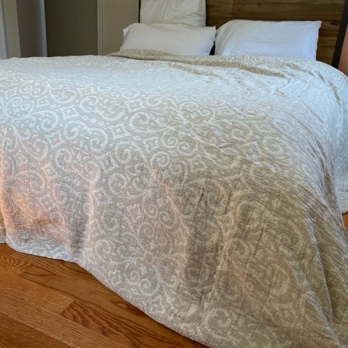 King/queen Striped Muslin Super Soft Quilt.turkish Cotton Etsy