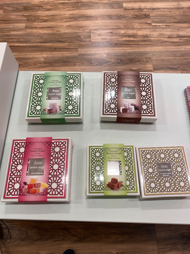 Divan Turkish Delight, Luxury Assorted Flavors, Made in Turkey, 140-250 ...