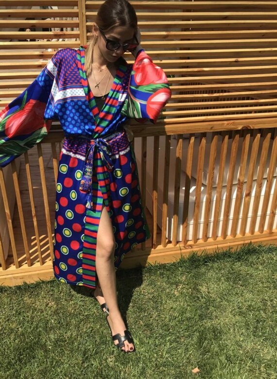 Frida Kahlo Boho Kimono Robe, Bridesmaid Robe, Kimono Bridal Frida Kahlo Boho Kimono Robe, Bridesmaid Robe, Kimono Bridal