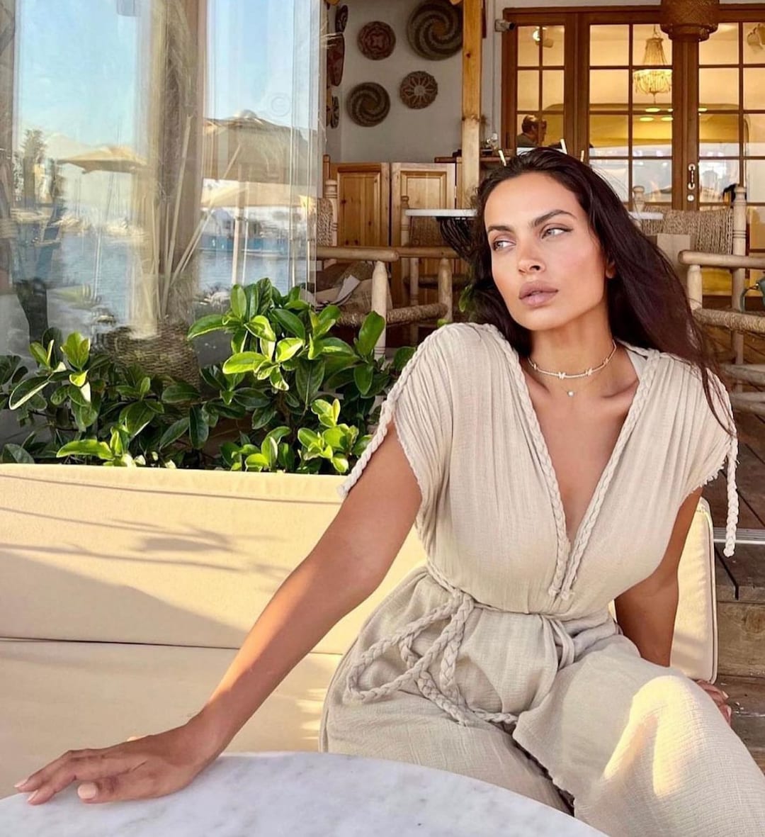 Vestido de algodón turco Artemis, vestido casual, vestido bohemio