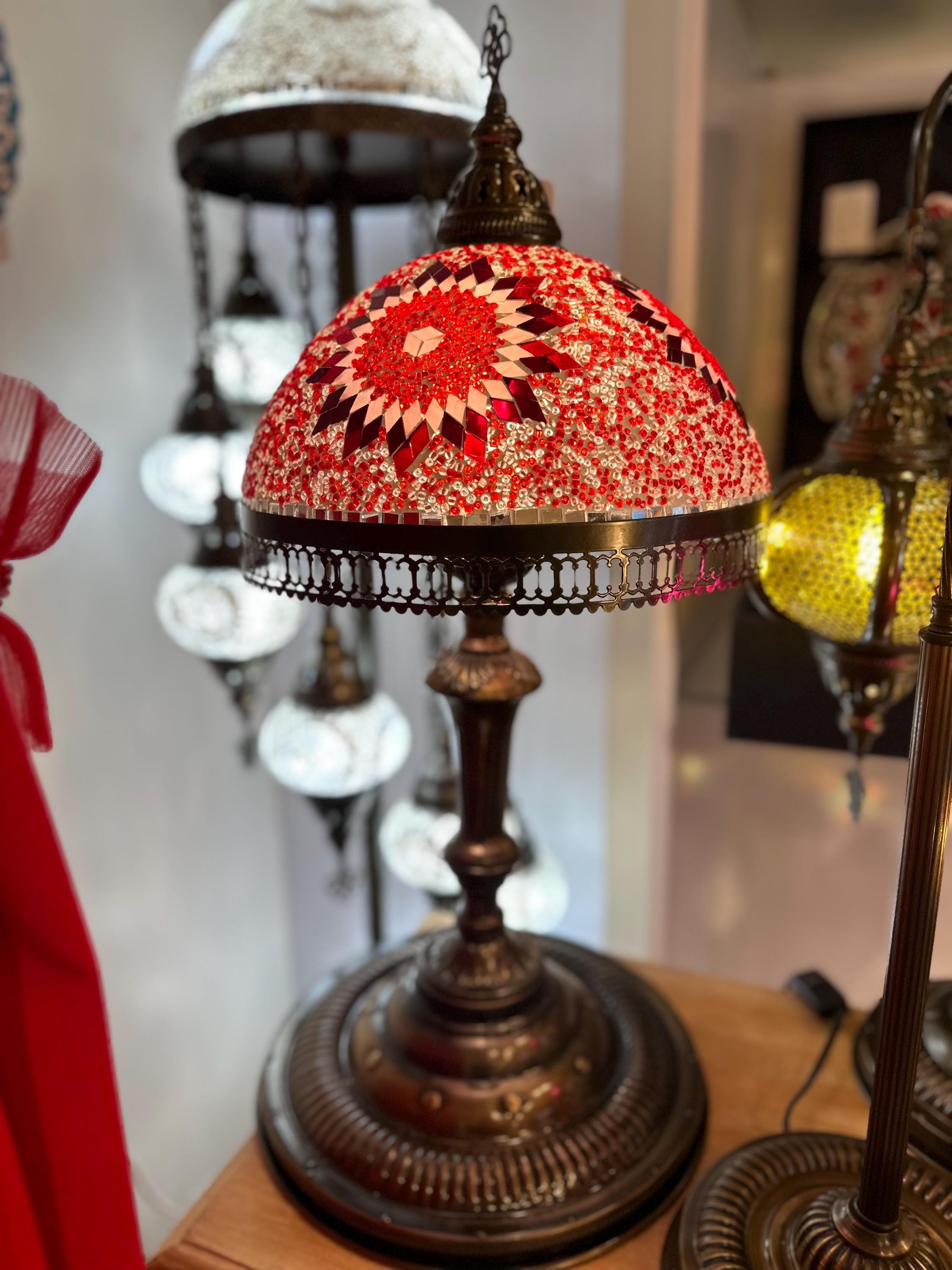 その他 vintage Turkish Lamp DEMMEX Turkish Table Lamp Moroccan Bedside Light Handmade Tiffany