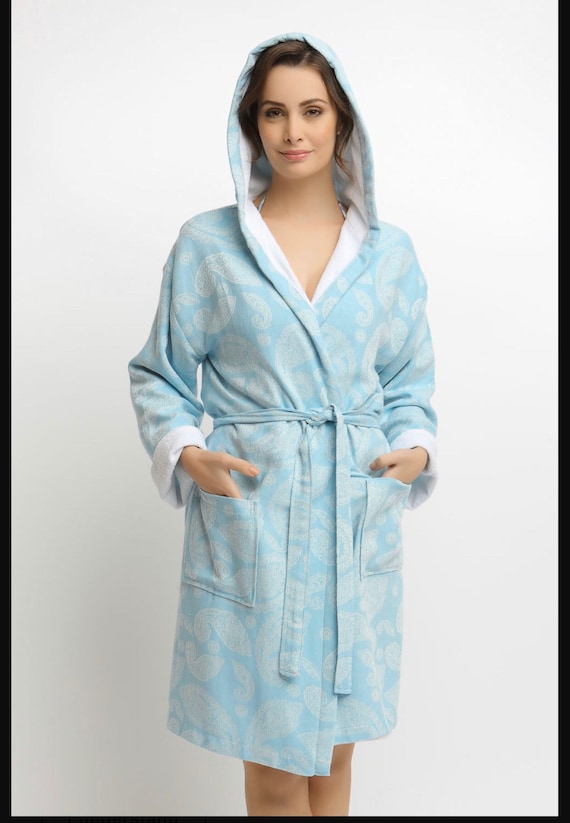Kleding Herenkleding Pyjamas & Badjassen Jurken Terry Heren Premium Badjas met Capuchon Gemaakt van Turks Katoen 