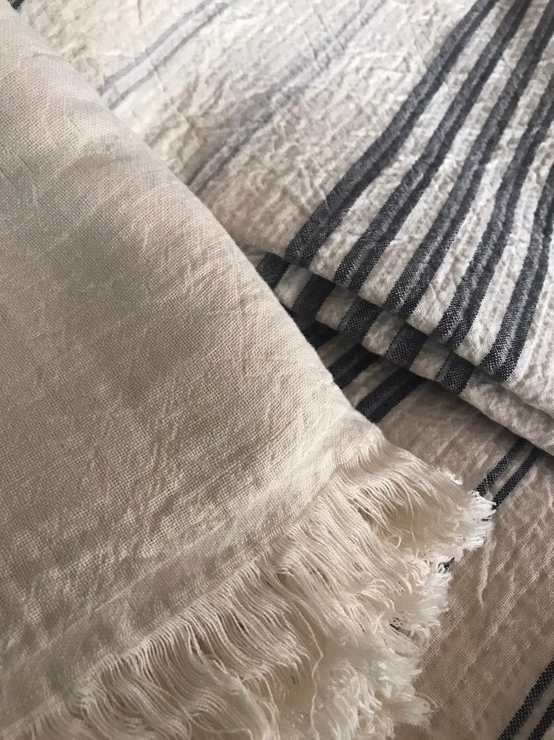 King/queen Striped Muslin Super Soft Quilt.turkish Cotton Etsy