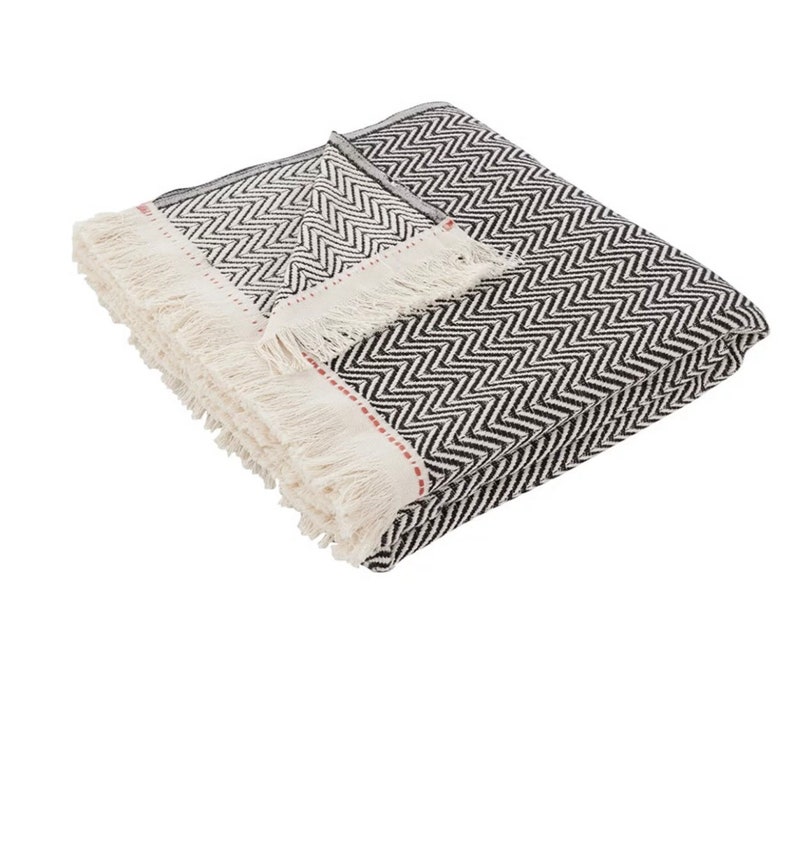 Turkish Cotton Blanket Cal.King King Queen Twin Throw Etsy