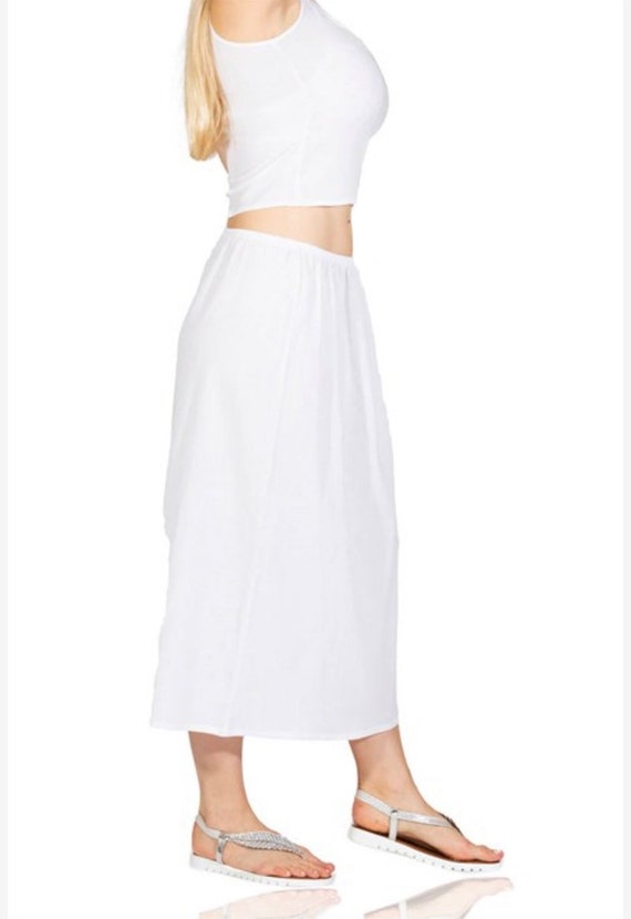 half white slip