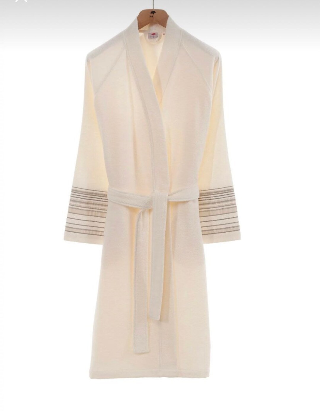 Beige/off White Terry Bathrobe, Turkish Cotton/bamboo Bathrobe, Mens ...