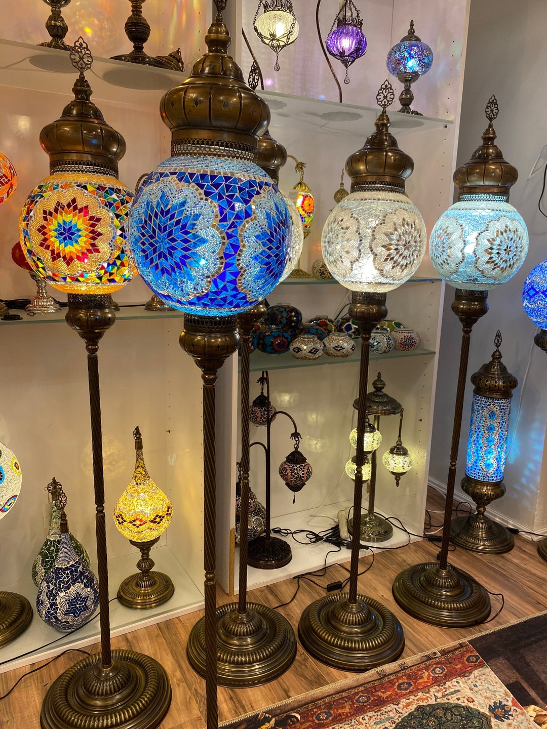 Special Handmade Tall Floor Lamps,vintage Antique Turkish Mosaic Lamp — free download
