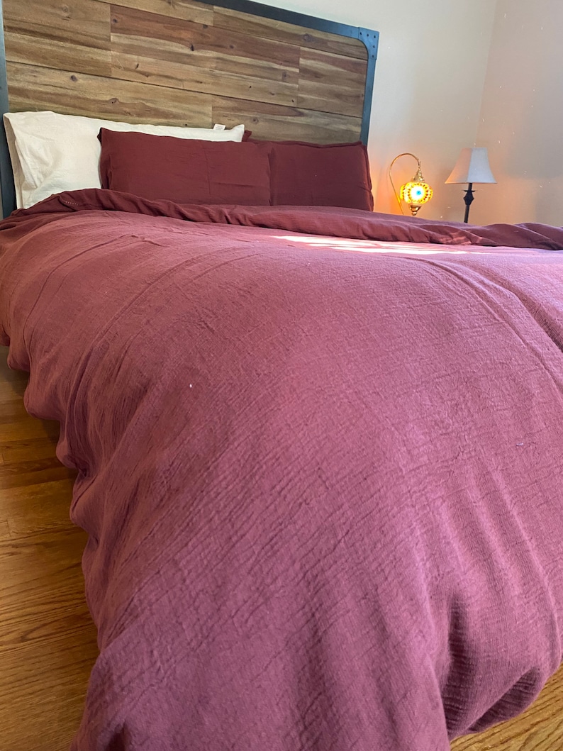 4 Pieces Linen Duvet Cover Set Softened and Washed Linen Etsy