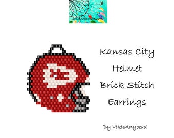 FAN ART KC Helmet Brick Stitch Earrings Pattern by VikisAnybead