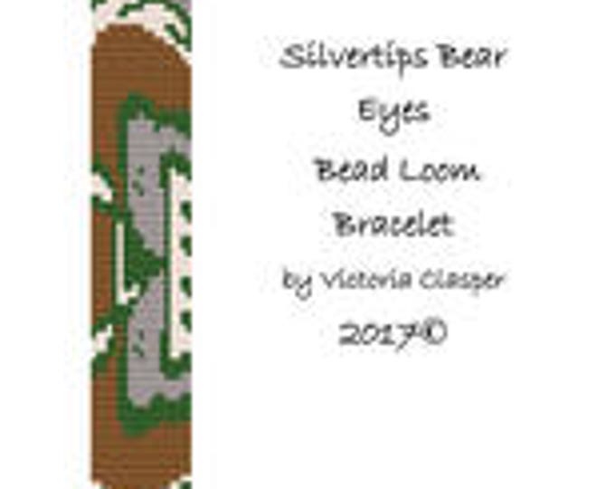 Silvertips Bear Eyes Bead Loom Bracelet by Viki Clasper