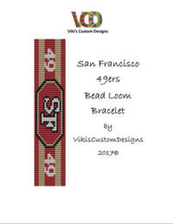 San Francisco 49ers Bead Loom Bracelet San Francisco 49ers pillowcase | Etsy