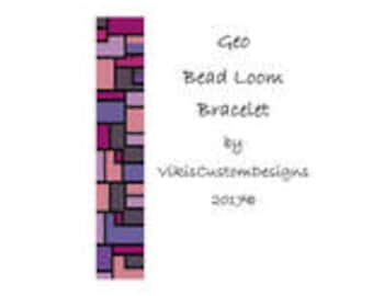 Geo Bead Loom Bracelet Pattern by VikisCustomDesigns