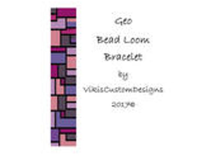 Geo Bead Loom Bracelet Pattern by VikisCustomDesigns