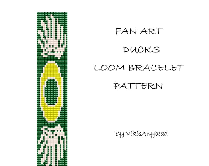 FAN ART DUCKS Beaded Loom Bracelet Pattern by VikisAnybead