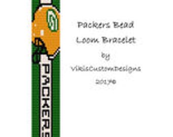 Packers Bead Loom Bracelet Pattern by VikisCustomDesigns