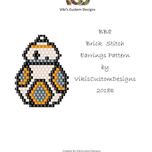 BB8 Brick Stitch Pattern by vikiscustomdesigns