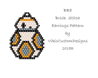 BB8 Brick Stitch Pattern by vikiscustomdesigns