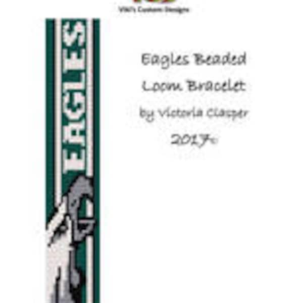 Eagles Bead Loom Bracelet by VikisCustomDesigns