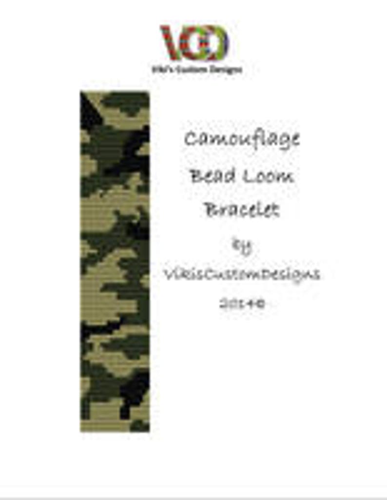 Camouflage Bead Loom Bracelet Pattern by Vikiscustomdesigns - Etsy