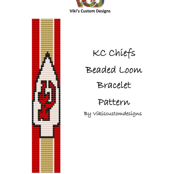 FAN ART KC Beaded Loom Bracelet Pattern by Vikisanybead