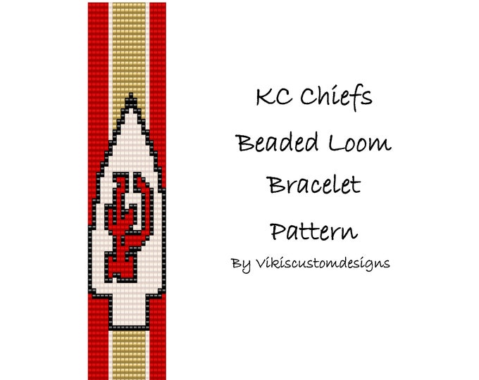 FAN ART KC Beaded Loom Bracelet Pattern by Vikisanybead