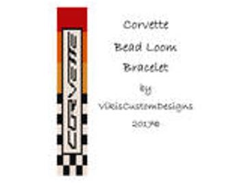 Corvette Bead Loom Bracelet Pattern by VikisCustomDesigns