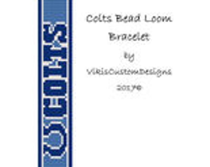 FAN ART Colts Bead Loom Bracelet Pattern by Vikisanybead