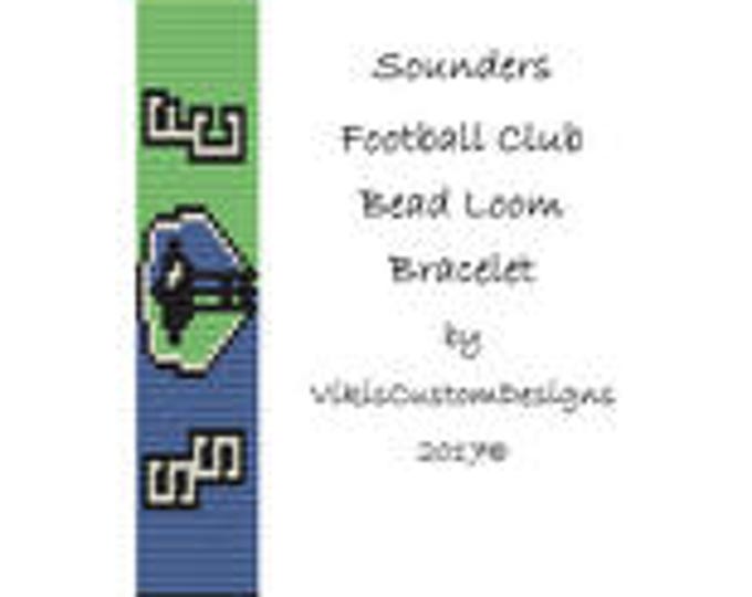 Sounders FC Bead Loom Bracelet Pattern by VikisCustomDesigns