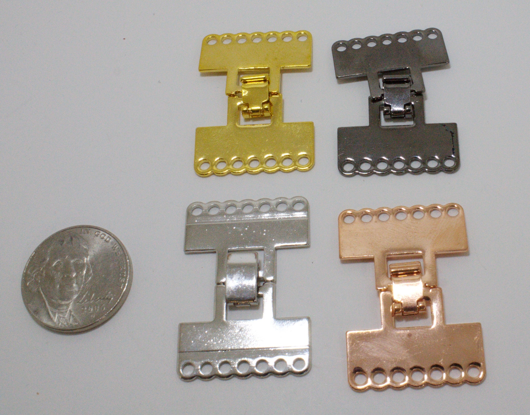 Classy Snap Lock Multi 7 Hole Clasp 1PC