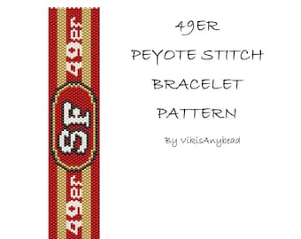 49 Peyote Stitch Beaded Bracelet Pattern by Vikisanybead