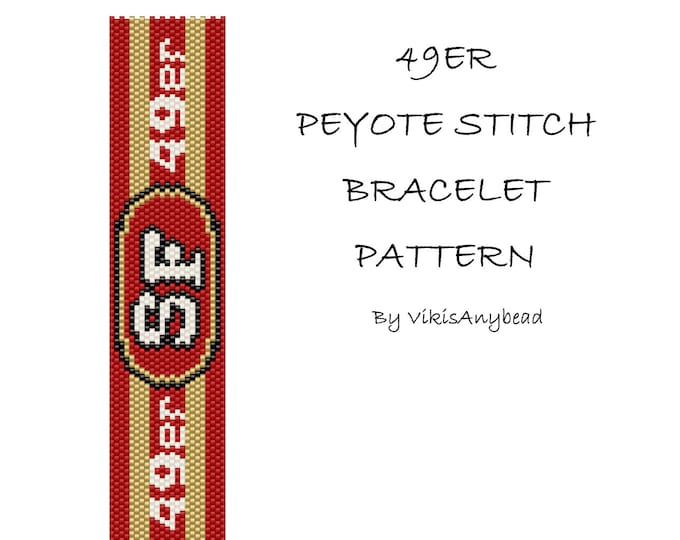 49 Peyote Stitch Beaded Bracelet Pattern by Vikisanybead