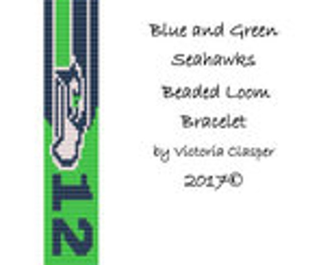 Seahawks Blue and Green Bracelet by VikisCustomDesigns